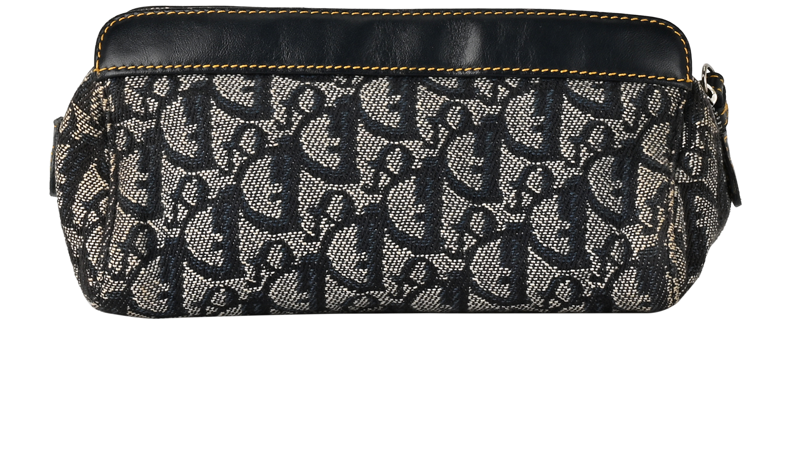 Christian Dior Vintage Pouch, &pound;295, Accessories, Beige/Blue, Canvas, Back view